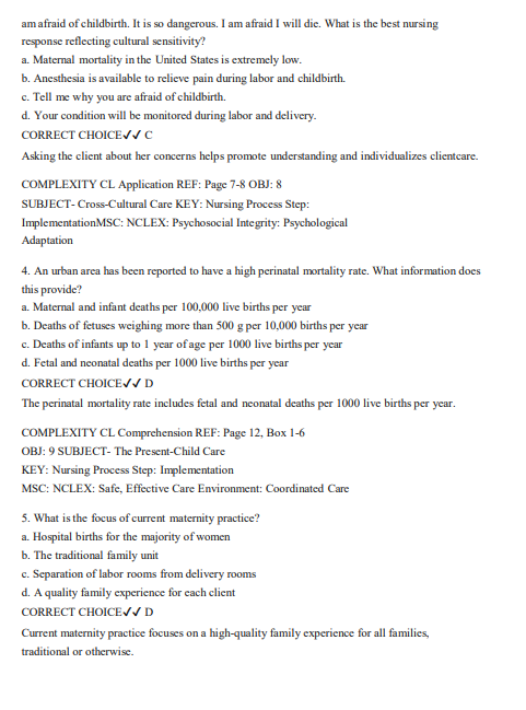 Test Bank for Safe Maternity & Pediatric Nursing Care 3rd edition by Linnard-palmer and Coats - Image 3