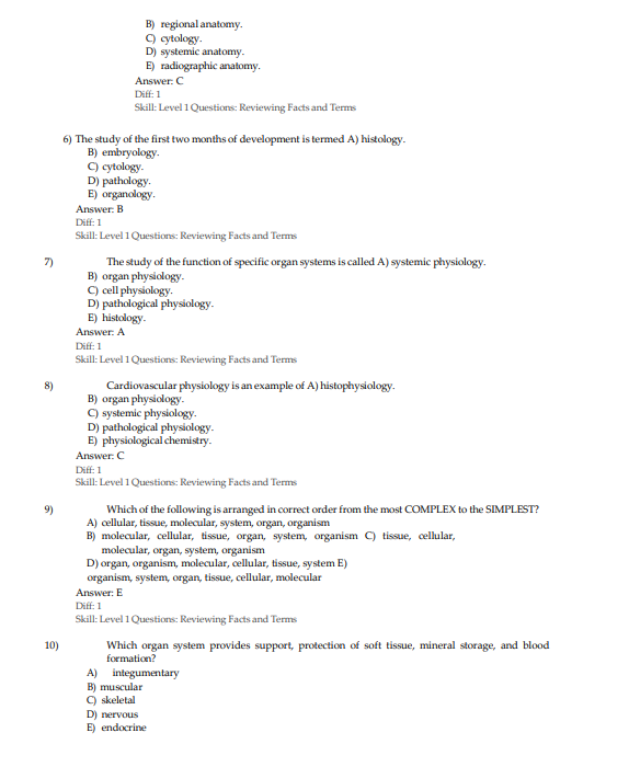 Test Bank for Fundamentals of Anatomy & Physiology 12th Edition by Martini, Nath, and Bartholomew - Image 3
